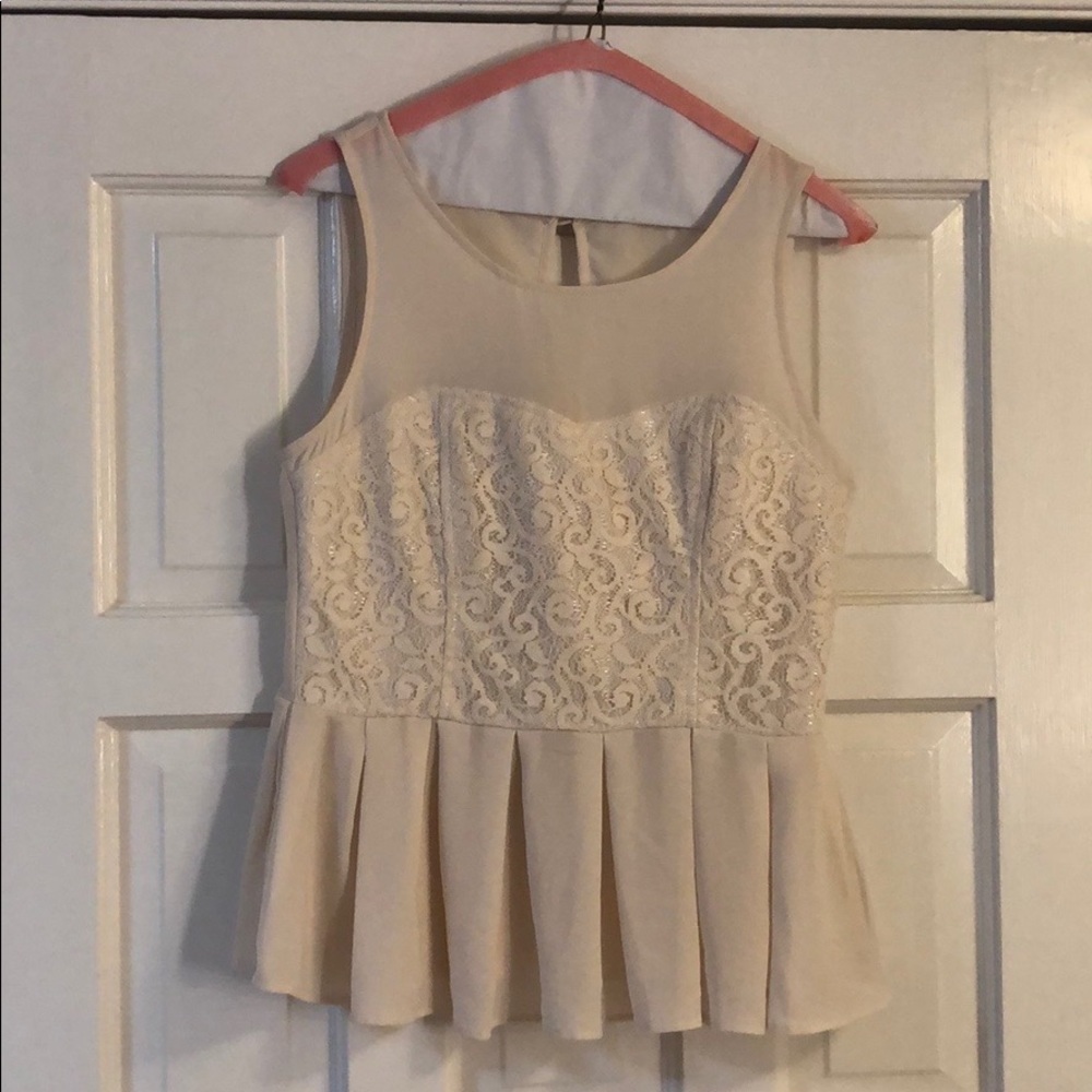Dressy beige blouse